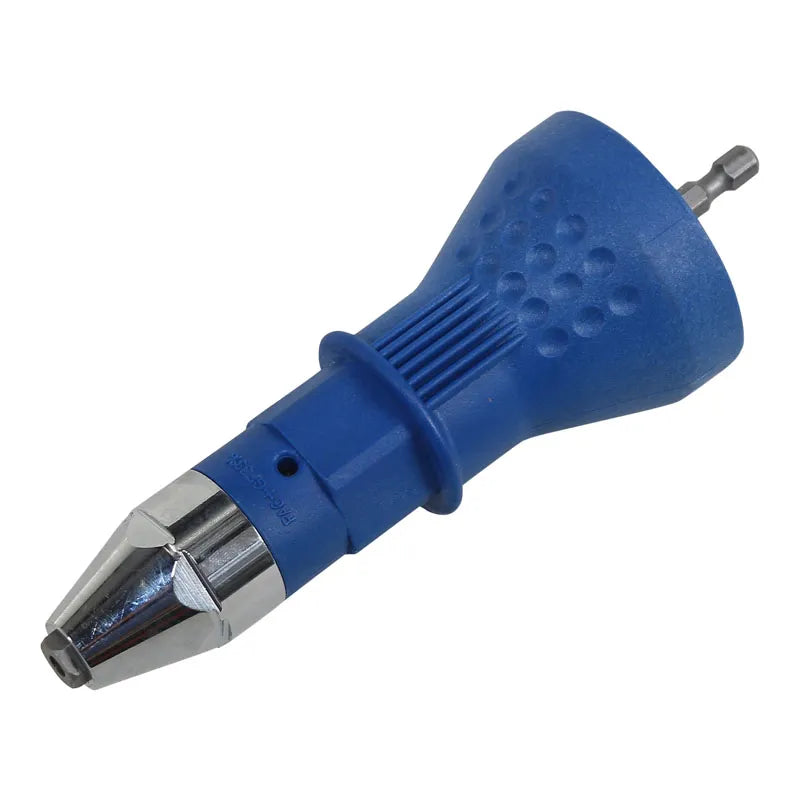 Riveter adapter for drills