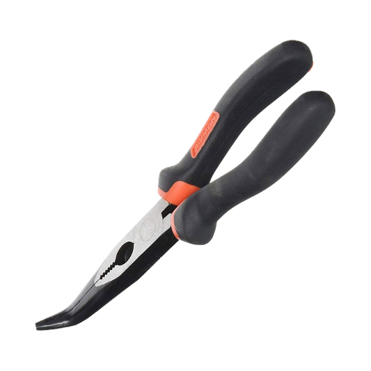 Cr-V Industrial Long Curved Nose Pliers