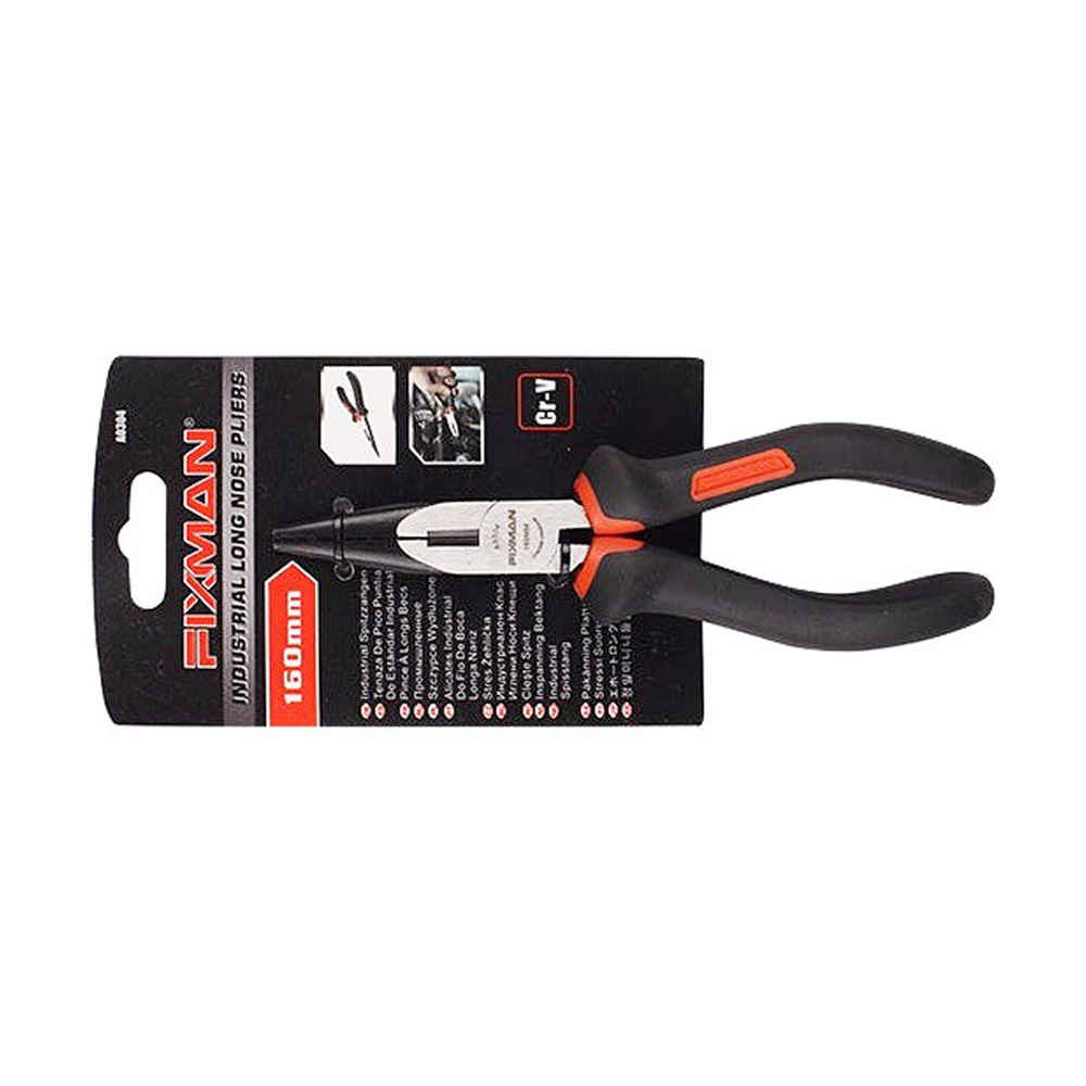 Cr-V long nose industrial pliers