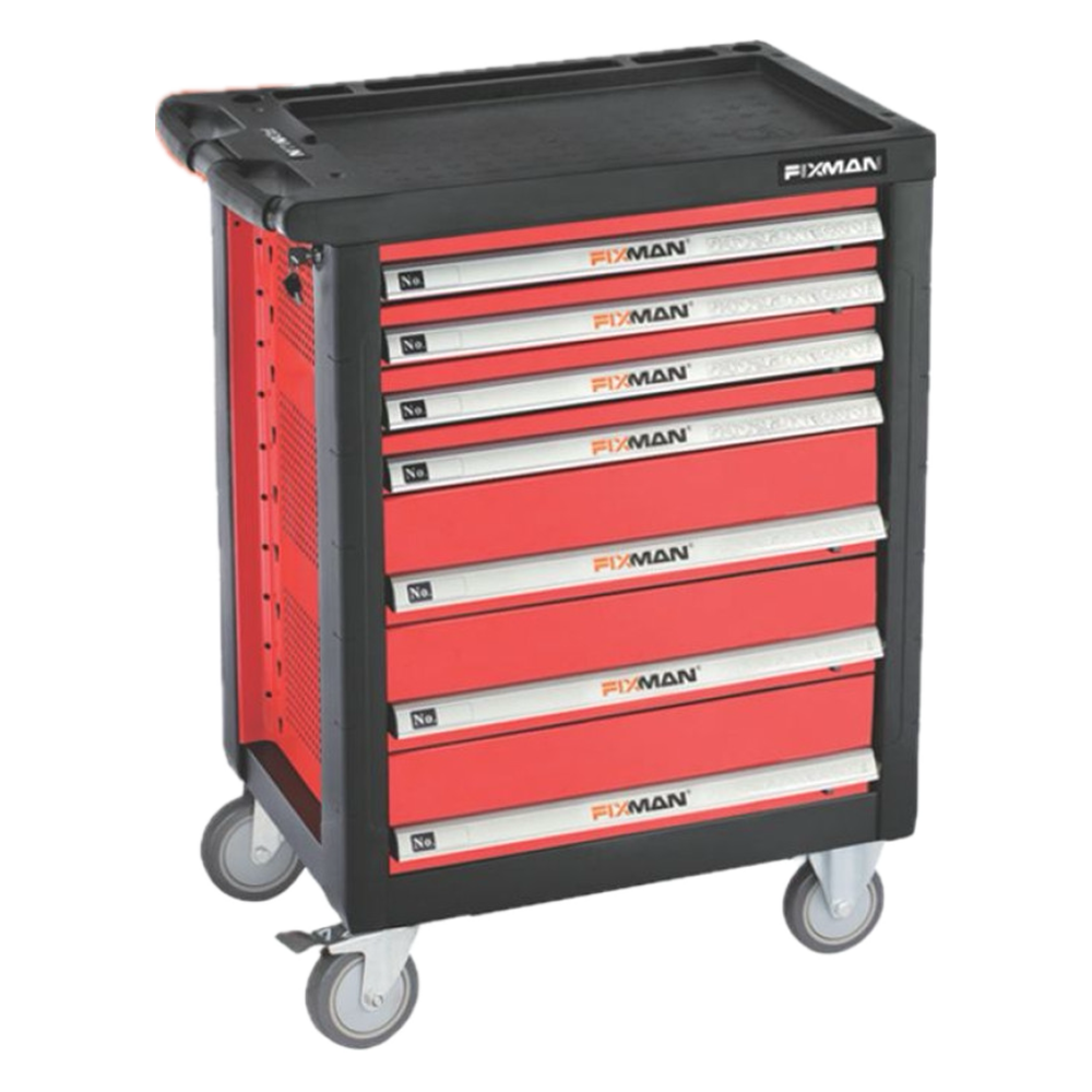 130-Piece 7-Drawer Tool Cabinet with Wheels