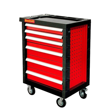 196-Piece 6-Drawer Tool Cabinet with Wheels