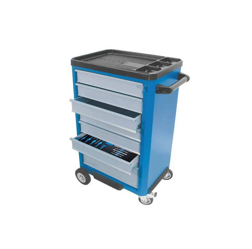 Empty 7-drawer tool cabinet with wheels 1581