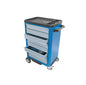 Empty 7-drawer tool cabinet with wheels 1581