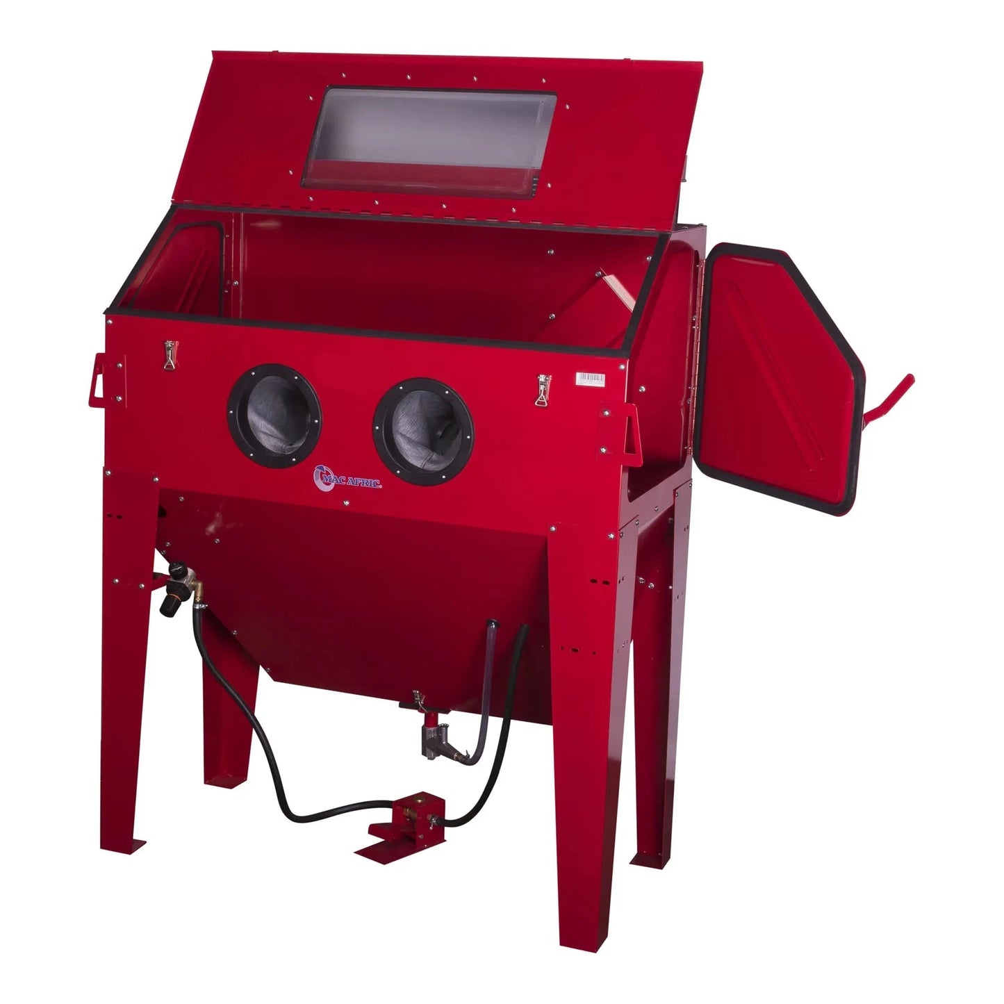 Industrial sandblasting cabinet