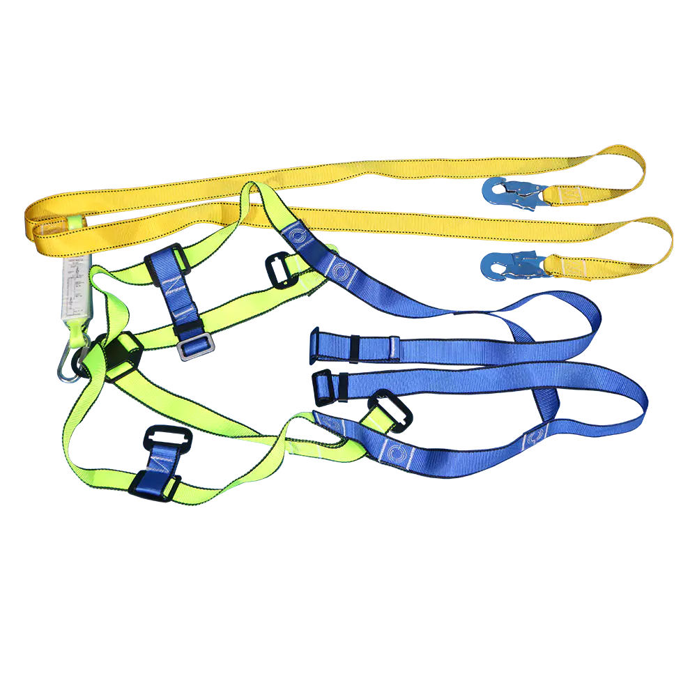 Double Cord Full Body Harness with Carabiner