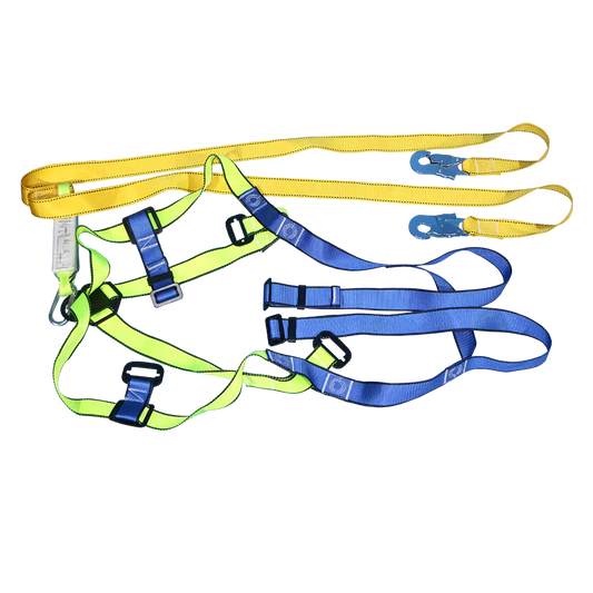 Double Cord Full Body Harness with Carabiner