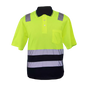 Camisa de golfe Hiviz de dois tons