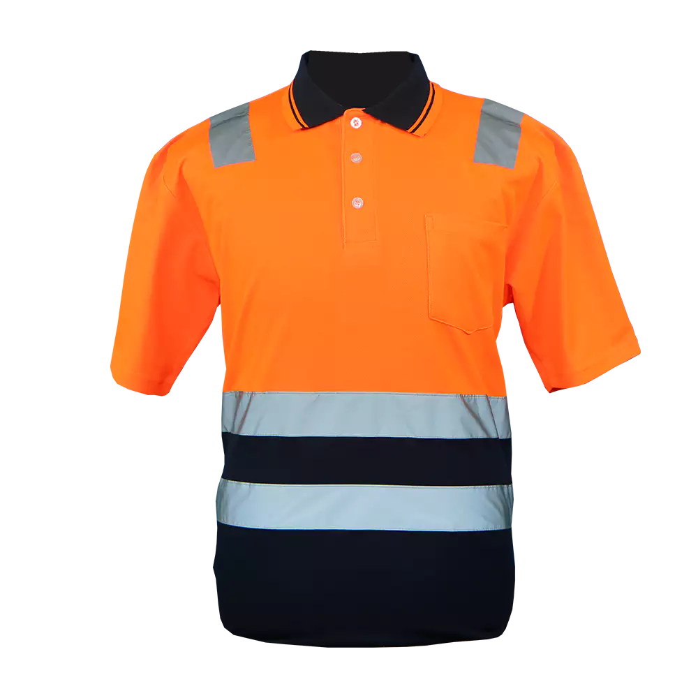 Camisa de golfe Hiviz de dois tons