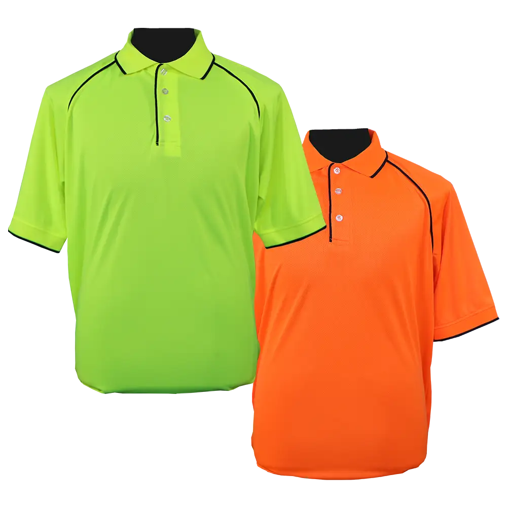 Hiviz micromesh golf shirt