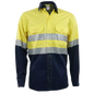 Ventilated mining shirt with reflective tape