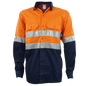 Ventilated mining shirt with reflective tape