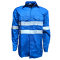 Ventilated mining shirt with reflective tape