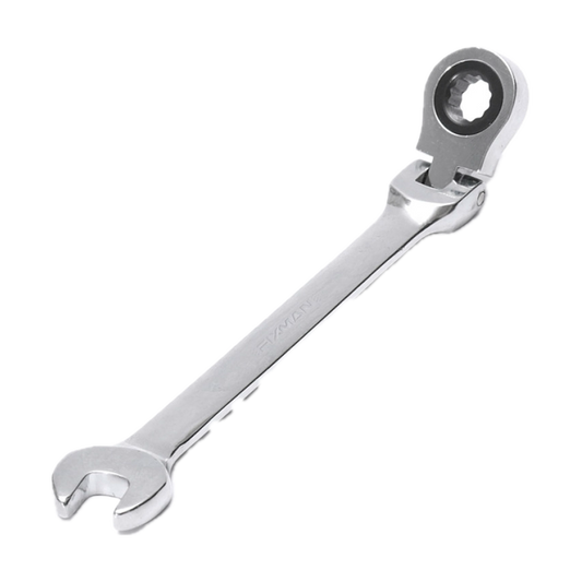 Ring wrench with flexible ratchet