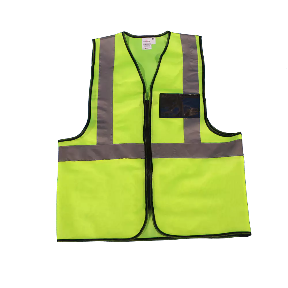 Reflective vest with zipper and identification