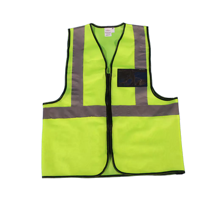 Reflective vest with zipper and identification