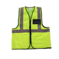 Reflective vest with zipper and identification