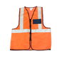 Reflective vest with zipper and identification