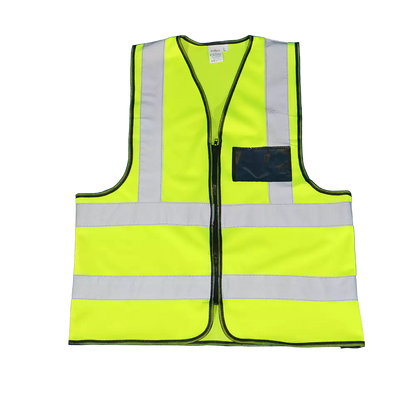 Premium reflective vest with zipper and identification