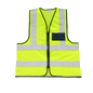 Premium reflective vest with zipper and identification