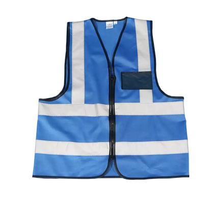 Premium reflective vest with zipper and identification