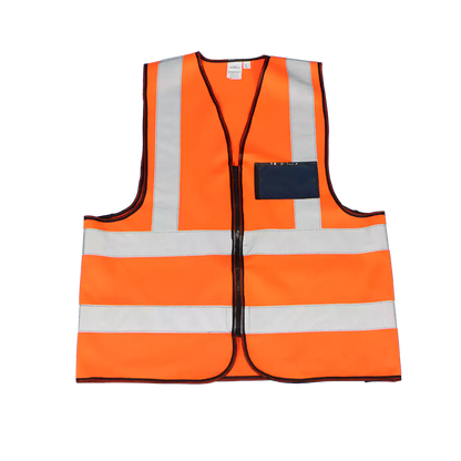 Premium reflective vest with zipper and identification