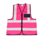 Premium reflective vest with zipper and identification