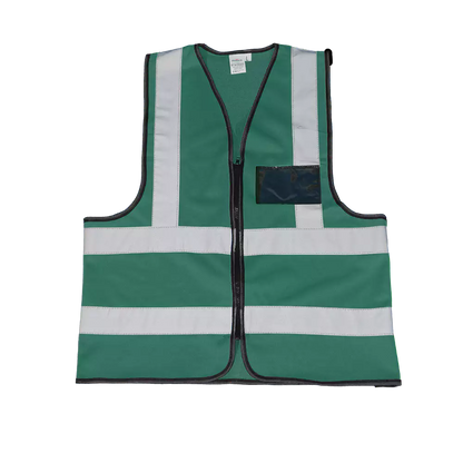 Premium reflective vest with zipper and identification