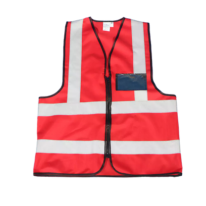 Premium reflective vest with zipper and identification