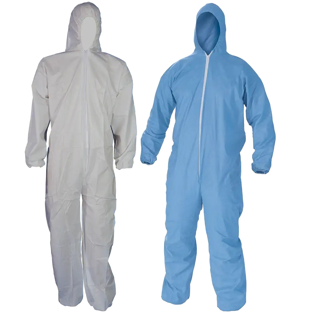 40GSM Non-Woven Disposable Coverall with Zip and Cover