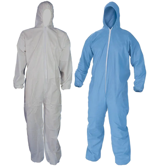 40GSM Non-Woven Disposable Coverall with Zip and Cover