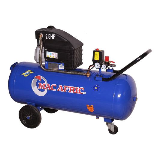 100 liter direct drive compressor, 1.5 KW (2 HP) 230 V