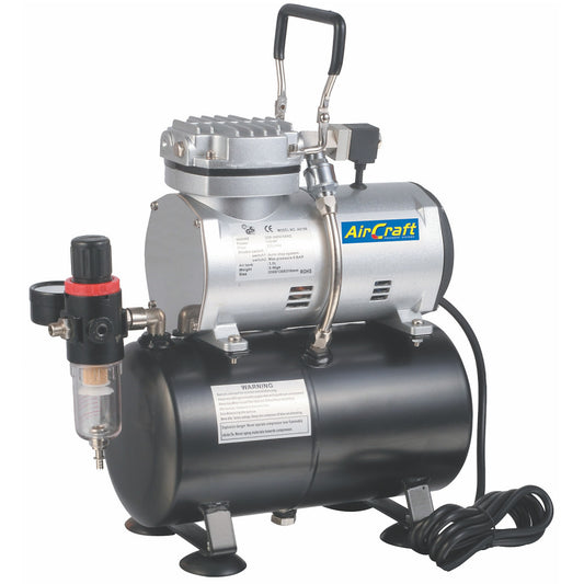 Single cylinder airbrush compressor with 3L tank