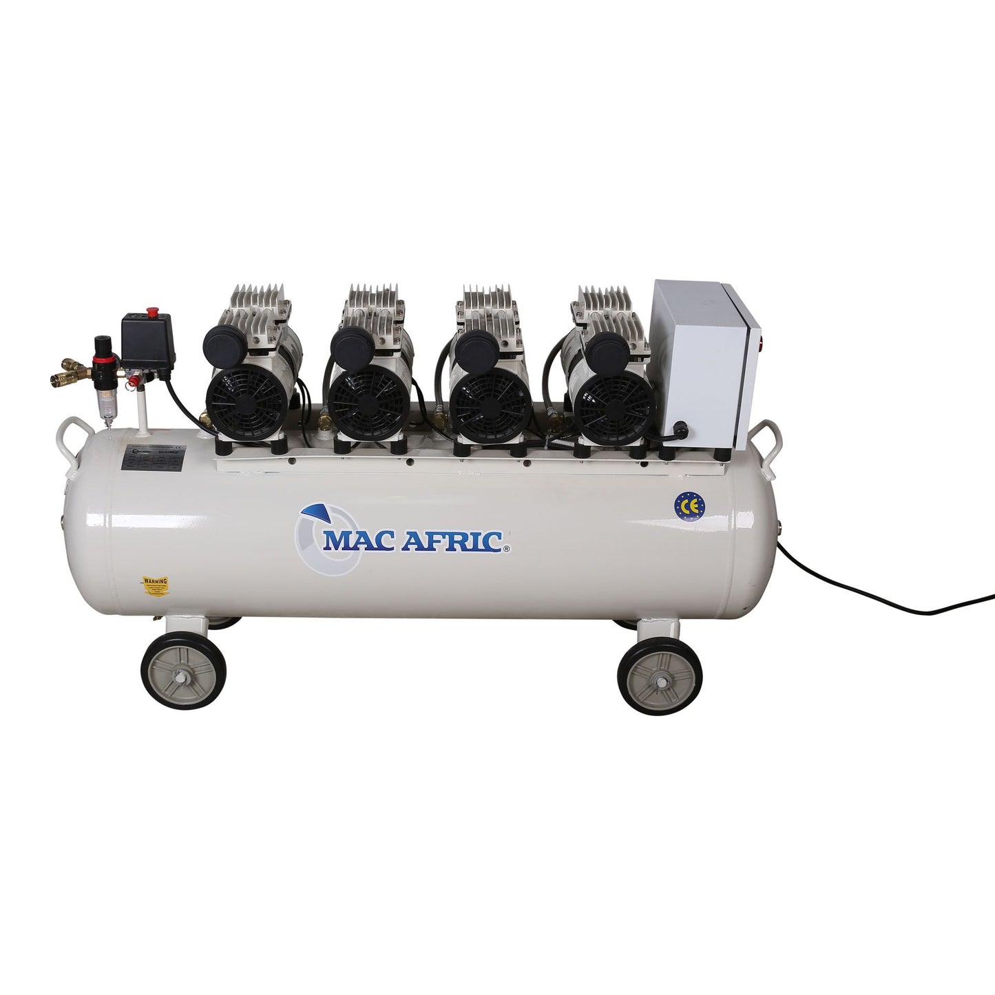 Silent compressor 100L oil-free 2.2 KW (3 HP) 230 V