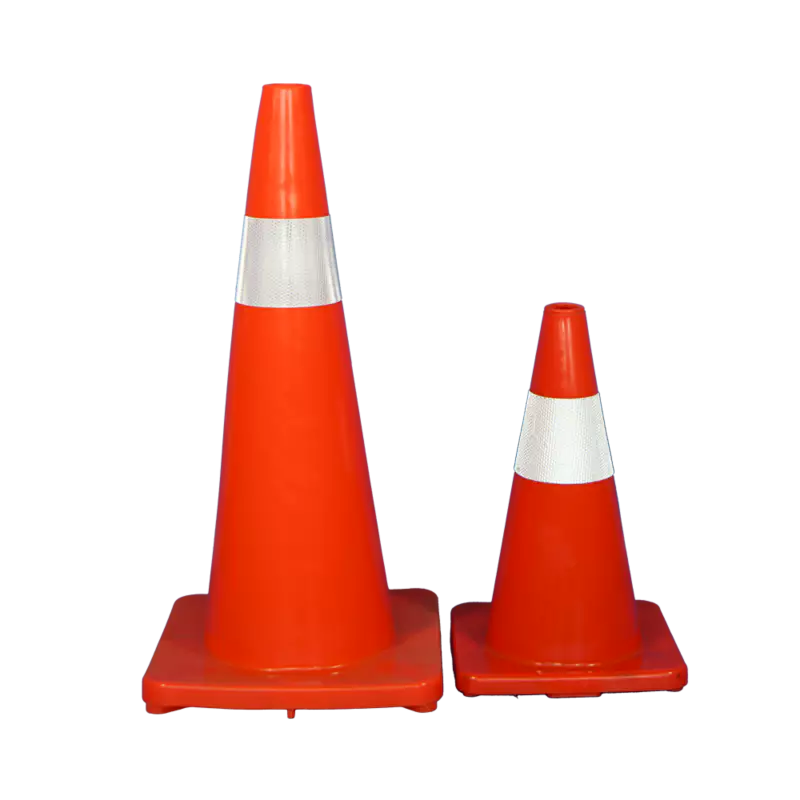 Orange PVC Soft Traffic Cone with Reflective Tape