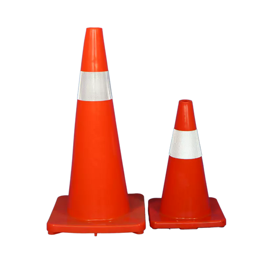 Orange PVC Soft Traffic Cone with Reflective Tape