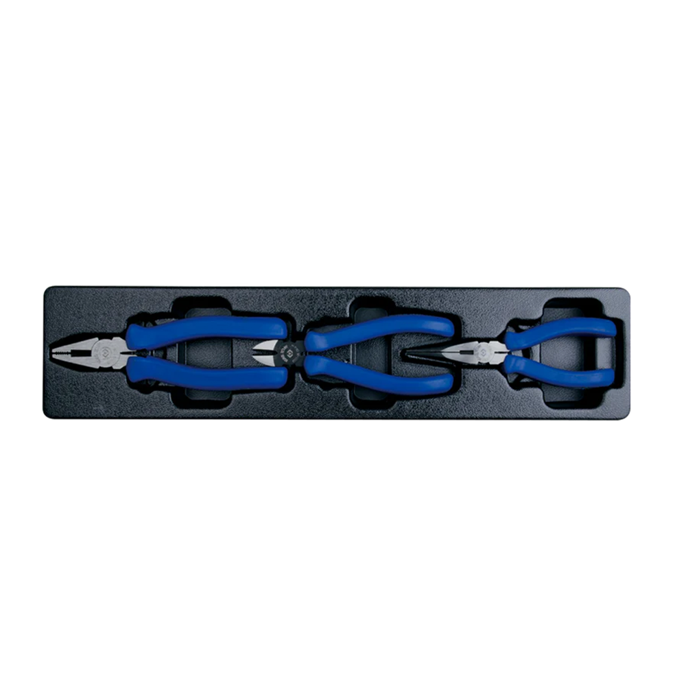 3-piece pliers set with tray