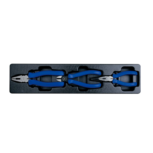 3-piece pliers set with tray