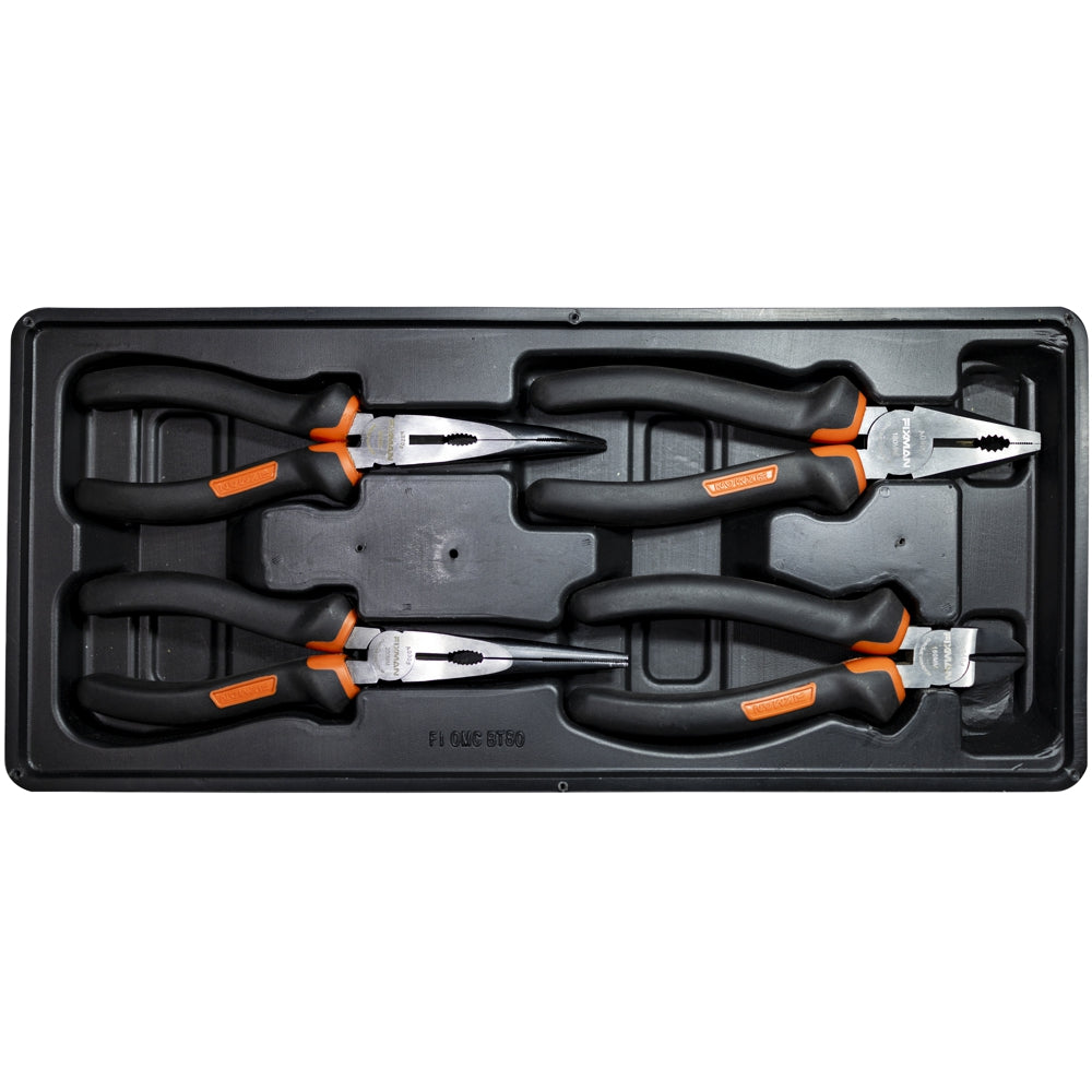 4-piece pliers set with a tray