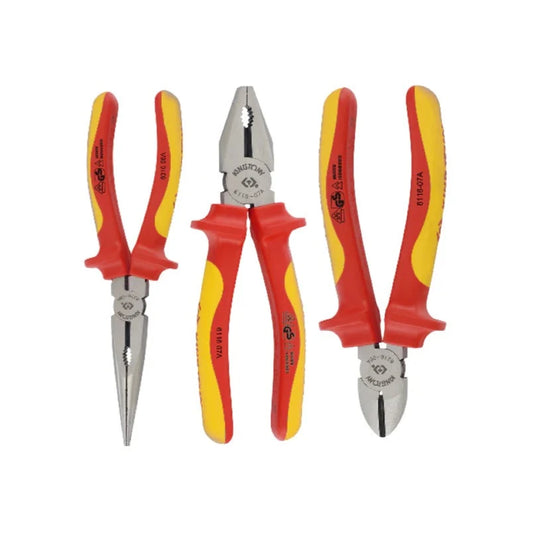 3-piece VDE insulated pliers set