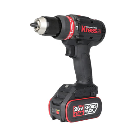 Set of hammer drill, impact wrench, angle grinder and 20V brushless reciprocating saw