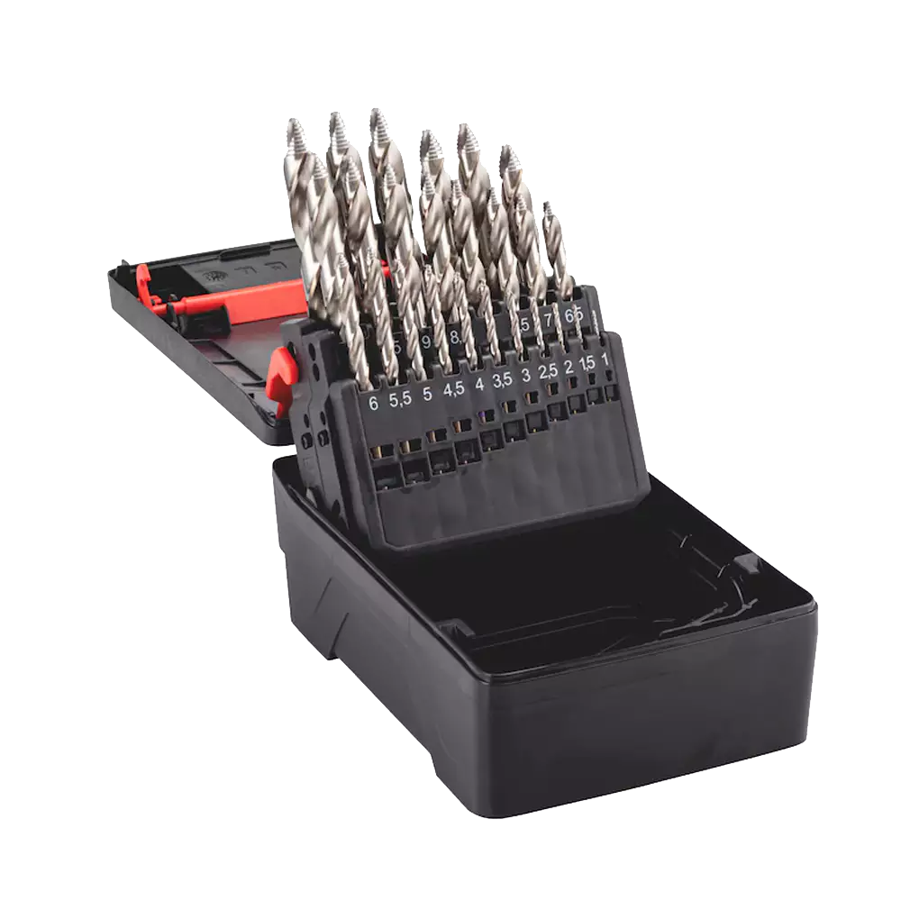 25 Piece HSS Steel Drill Bit Set