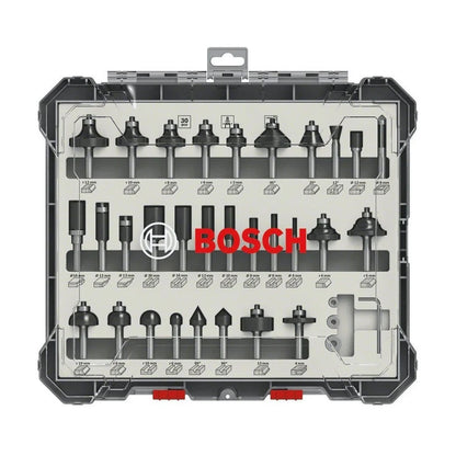 30 Piece 1/4" Shank Router Bit Set