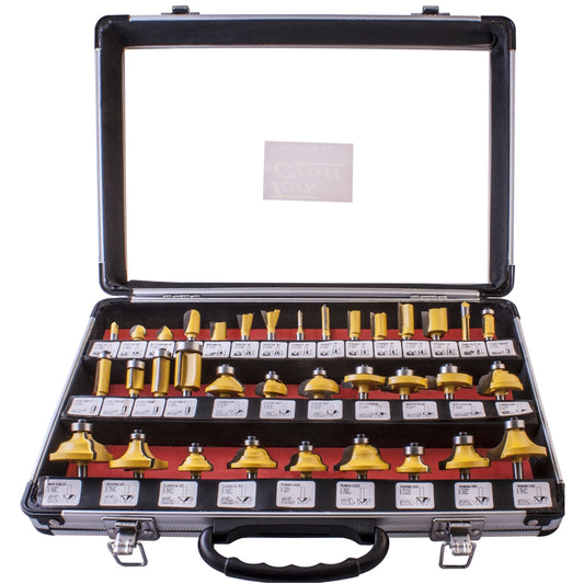 35 Piece Router Bit Set with Aluminum Case