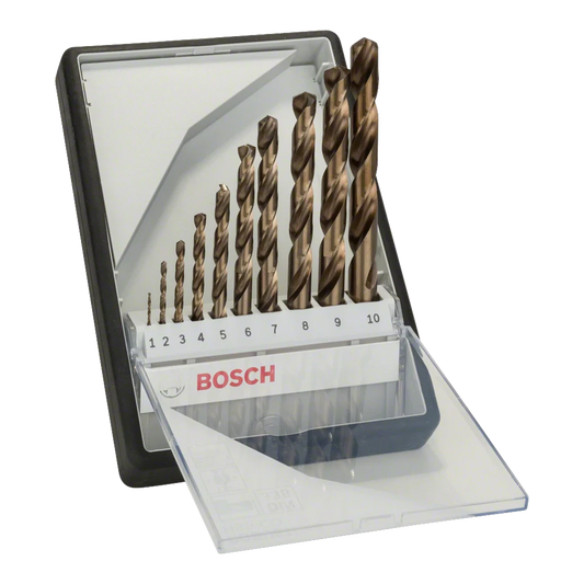 19 Piece Professional HSS Cobalt Twist Drill Bit Set