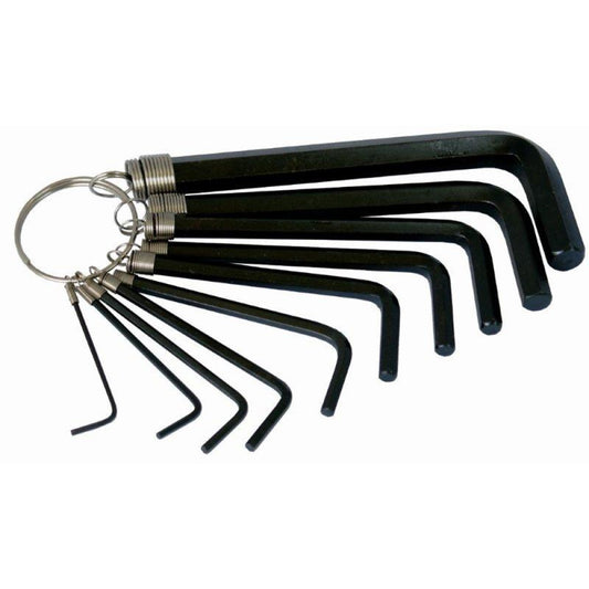 Allen Wrench Set on 10 Piece Keychains