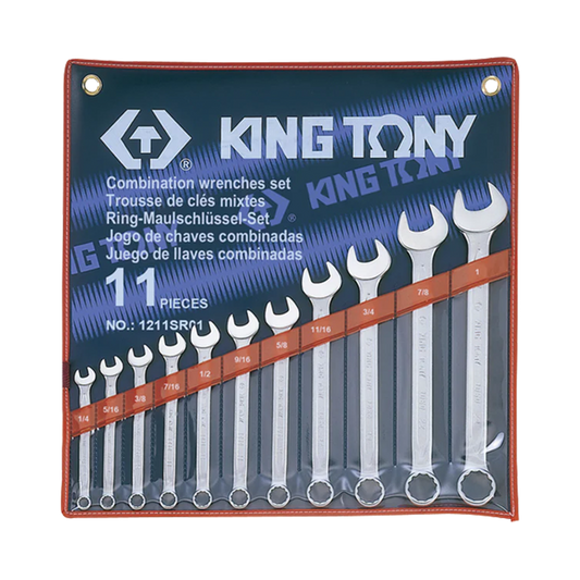 11-Piece SAE 1/4"-1" Ring Wrench Set