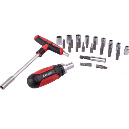 29-Piece T-Handle Ratchet Screwdriver Set