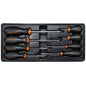 8-Piece Flat and Phillips Screwdriver Set with a Tray