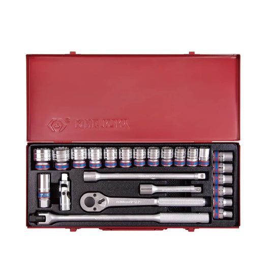 24-Piece 12-Bit 1/2" Socket Wrench Set