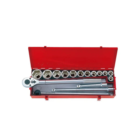 16-Piece 6-Bit 3/4" Socket Wrench Set